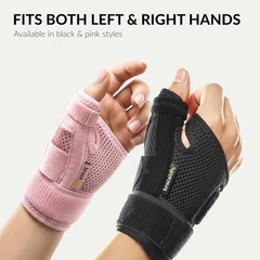 BraceUP Thumb Spica Splint Brace Right Left Hand Women and Men, CMC with Thumb S