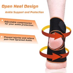 1 Pack Adjustable Ankle Brace for Women and Men, Ankle Support for Sprain Pla…