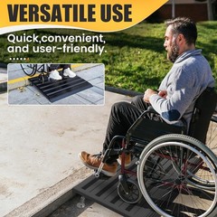 Adjustable Aluminum Threshold Ramp 22×36 1100lb Capacity