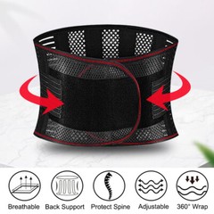 Orthopedic Lumbar Lower Back Support Belt Brace Sciatica Pain Relief Mens Women