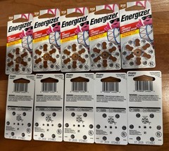 Lot of 10- Energizer Size 312 Brown Hearing Aid Batteries Exp 7/28 60 Batteries