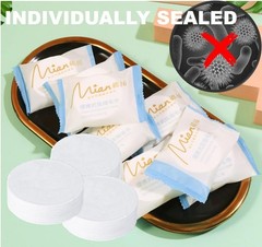 Individually Sealed 23.6″ Cotton Travel Washcloths – Space Saving Comfort
