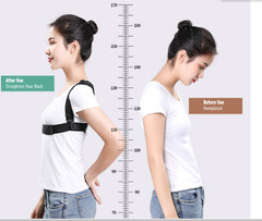 Smart Posture Corrector Adjustable Back Brace Vibration English Display LCD