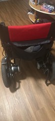 Power Wheelchair w/ Joystick Control, Wheel Locks, 4-Wheel Adult Red/Black