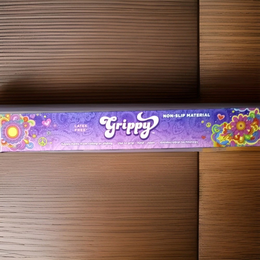 Grippy Non-Slip Material 16″ width × 6′ length – brand new-free shipping-Purple