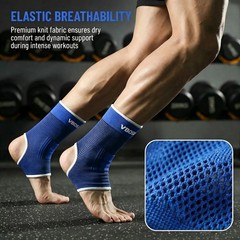 Ankle Support Brace Compression Sleeve Sports Running Gym Injury Pain Relief