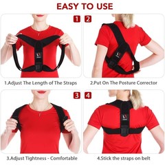 Posture Corrector for both Men and Women, Comfortable Upper and Back Brace, A…