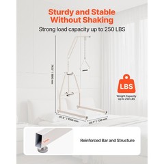 Trapeze Bar for Bed Mobility 250LBS Bed Trapeze with Clamp and Floor Stand