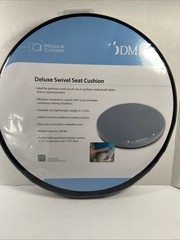 360 Degree Swivel Seat Cushion, Chair, Car Assist for Elderly, Black, 15″ Diam.