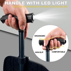 Walking Cane with Seat 400 Lbs Load Capacity Adjustable Height – Portable