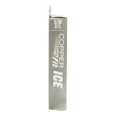 Copper Fit ICE Menthol Infused Black Compression Socks, Small/Medium