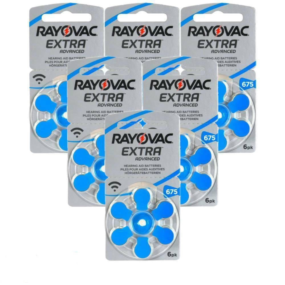 36 Rayovac Extra Advanced Size 675 Mf Pr44 Hearing Aid Batteries 1.45V Zinc Air