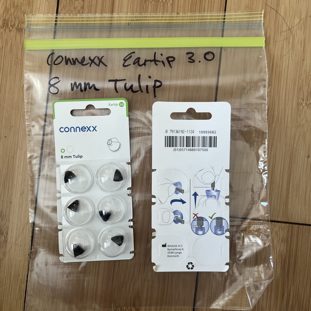 Connexx 3.0 Hearing Aid Domes Tips 8mm Tulip WSAUD Denmark **Free Ship** Signia