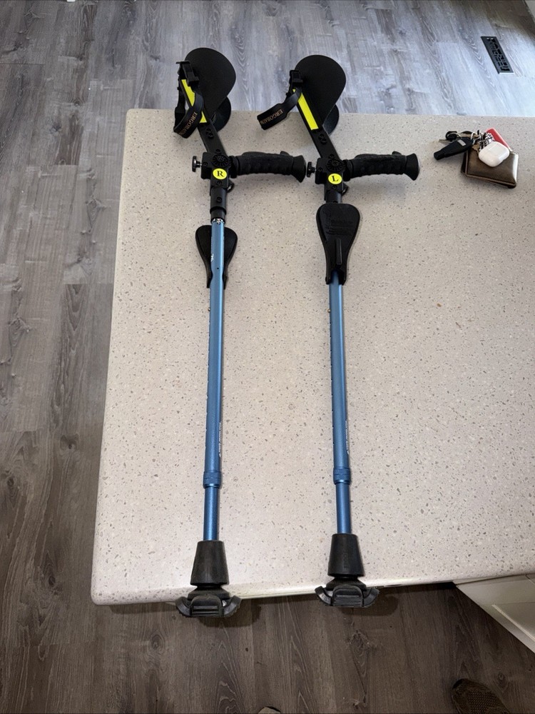 Ergoactives Ergobaum 7G shock absorbing forearm crutches!! Nice !!