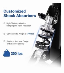 BlessReach Steerable Knee Scooter Foldable Medical Walker for Foot Injury Adult