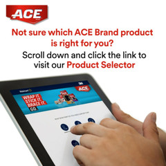 ACE Brand Knee Brace W/ Side Stabilizers, Easy-To-Use, Breathable