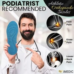 6 Pcs Memory Foam Orthopedic Insoles for Shoes Antibacterial Running Cushion