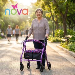 NOVA Rollator Walker Seat & Backrest Cover Set – Removable Washable Fabric Cushi