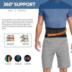 Men/Women Back Support Lower Back Brace Pain Relief Lumbar Support Belt Sciatica