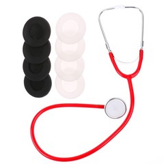4Pcs/set Portable Soft Silicone Stethoscope Diaphragm Head Cover Accessories
