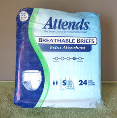 96 Ct Attends Extra Absorbent Breathable Briefs- Size Small Unisex Adult / Youth