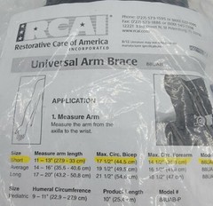RCAI UNIVERSAL ARM BRACE SHORT
