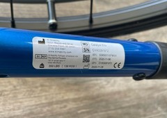 Ki Mobility Catalyst 5Vx Wheelchair Seat 15.5” W x 18” D – Blue, Flat Free Tires