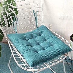 Corduroy Strap Cushion Solid Color Office Chair Cushion Soft and Comfortable But