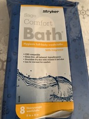 ❤️Stryker – Sage Comfort Bath Cleansing Washcloths – 1 Package, 8 Cloths – Fresh