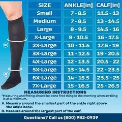 ABSOLUTE SUPPORT Made in USA – T.E.D. Anti 3X-Large, Black Closed Toe