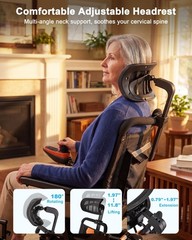 Electric Wheelchair with Headrest, Airline Approved, 37LB Lightweight