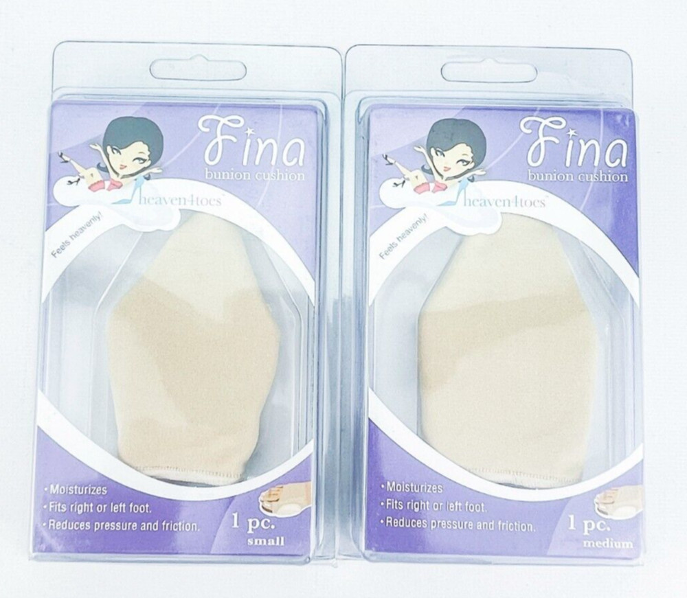 Fina Bunion Cushion 1 Piece Each Fits Right Or Left Foot 1 Size S And 1 Size M