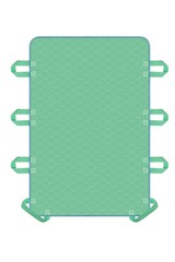 Positioning Bed Pad with 8 Reinforced Handles-34 x 34″ x 52″, Green