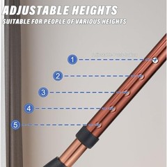 Heavy Duty Adjustable Walking Cane W/ Seat Non-Slip Rubber Tips 400LBS Capacity