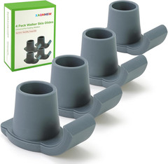 4 Pack Walker Skis Glides Universal Folding Walker Sliders for Seniors