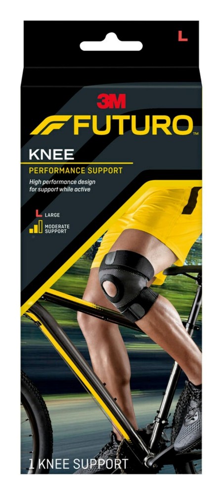 FUTURO Performance Knee Support, Ideal for General Large (Pack of 1), Black