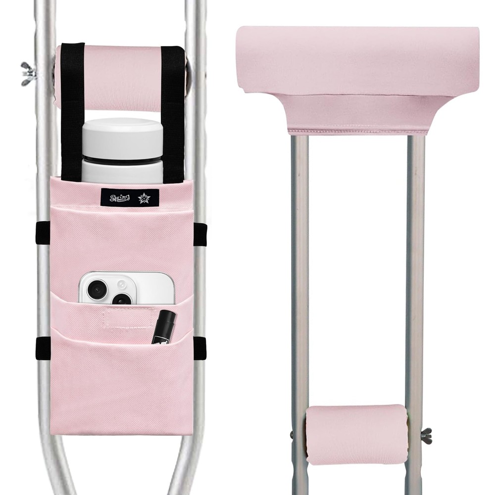 Crutches Padding Water-Resistant Bag & Pads (5 PCS) – Comfort for Armpits & Grip