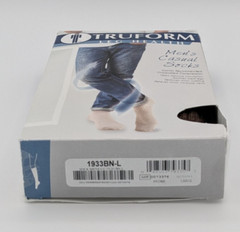 Truform Men’s Casual Socks Knee High Brown Large Moderate Compression 15-20 mmHg