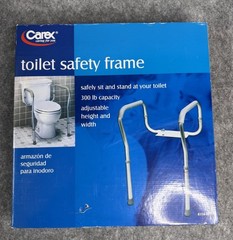 Toilet Safety Frame Carex Bath Bathroom Medical Adjustable Universal B358-00 NEW