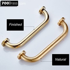 700Brass 12Inch Grab Bar for Hotel/Motel/Home Shower Safety, Solid Brass, Pol…