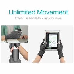 Copper Compression Gloves Medical Arthritis Pain Relief Hand Support Brace USA
