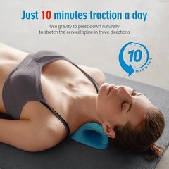 Cervical Neck Traction Pillow Stretcher Brace Support Relax Massage Device