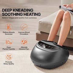 Foot Massager Machine with Heat, Deep – Kneading, Compression, and Shiatsu for