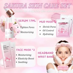 Eonfave Sakura Skin Care Set For Women Birthday Gifts For Teen Girls – Skin