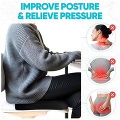 Seat Cushion, Office Chair Cushion, Desk Chair Memory Foam, Sciatica Coccyx T…