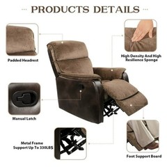 BROWN – BED BATH & BEYOND TACKSPACE MANUAL RECLINER CHAIR