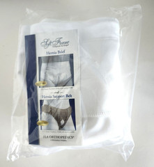 Soft Form Hernia Brief Size Large White Support Garment Latex Free