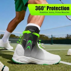 Upgraded Quick Lace Up Ankle Brace with Side Stabilizing Pads for Strong Medium