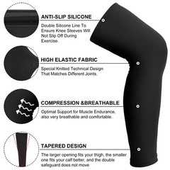 Knee Brace Undersleeve 8 Pack Knee Compression Sleeves Breathable Sports Use