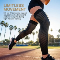 Full Leg Compression Sleeves for Men & Women, Thigh High 20-30mmHg Graduated …